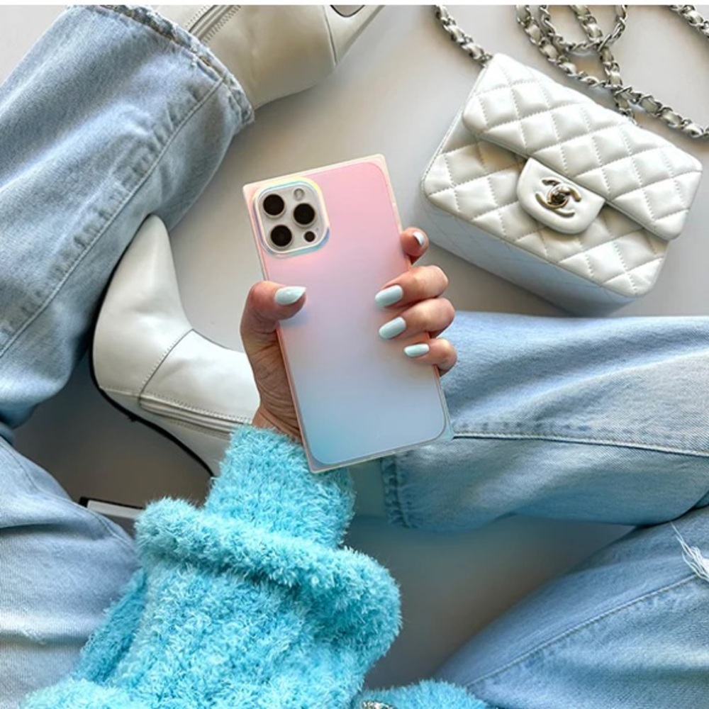 Flaunt SQUARE® Iridescent Satin iPhone Case for iPhone 12 Pro Max